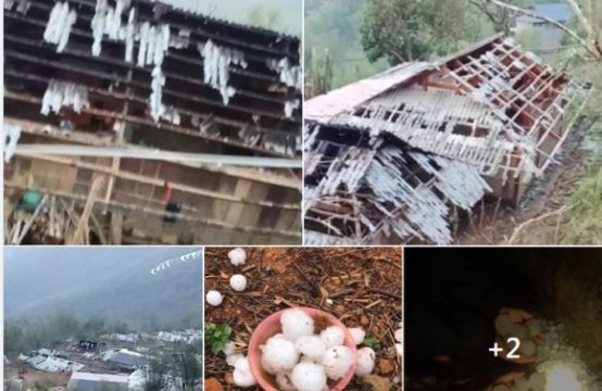 3.400 nhà dân ở Sơn La hư hại, bay nóc sau dông lốc, mưa đá to bằng quả trứng